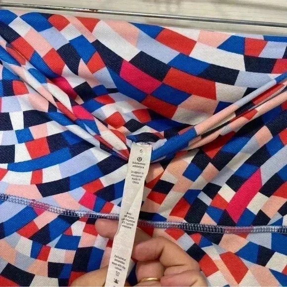 Lululemon Wunder Under Pant Hi-Rise Capoeira Multi Confett Yoga Gym Sz 6 - Picture 9 of 9